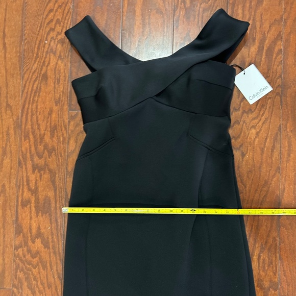 Calvin Klein long black dress fishtail mermaid formal gown wedding sexy NWT - Picture 5 of 10